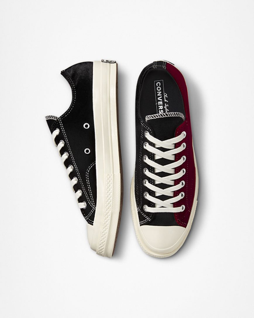 Pánské Boty Nízké Converse Chuck 70 Beyond Retro Velvet Černé Červené | CZ XLHQ83